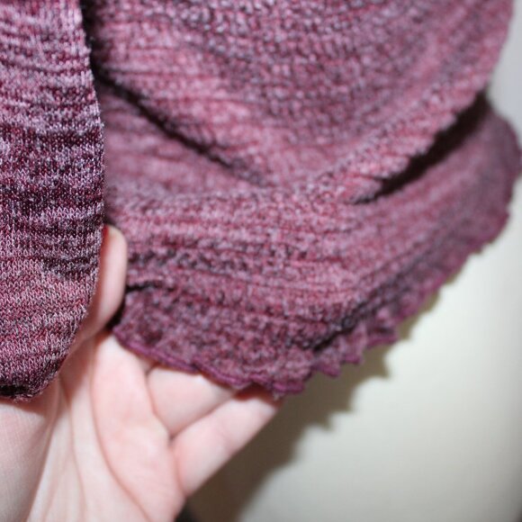 Me & U Brand Juniors 2X Crop Sweater Purple - Picture 6 of 8